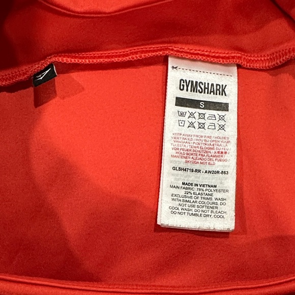 Gymshark Vibrant Red Women's Athletic Shorts - Picture 3 of 3